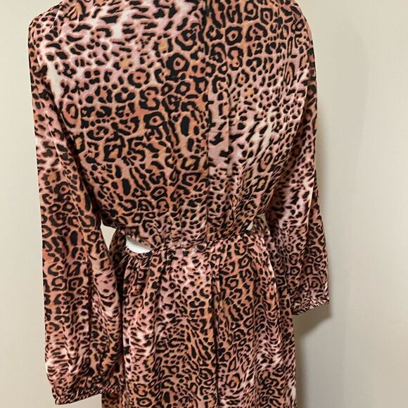 New Anthropologie Ranna Gill Leopard print cut out Dress size SP New - Picture 9 of 13